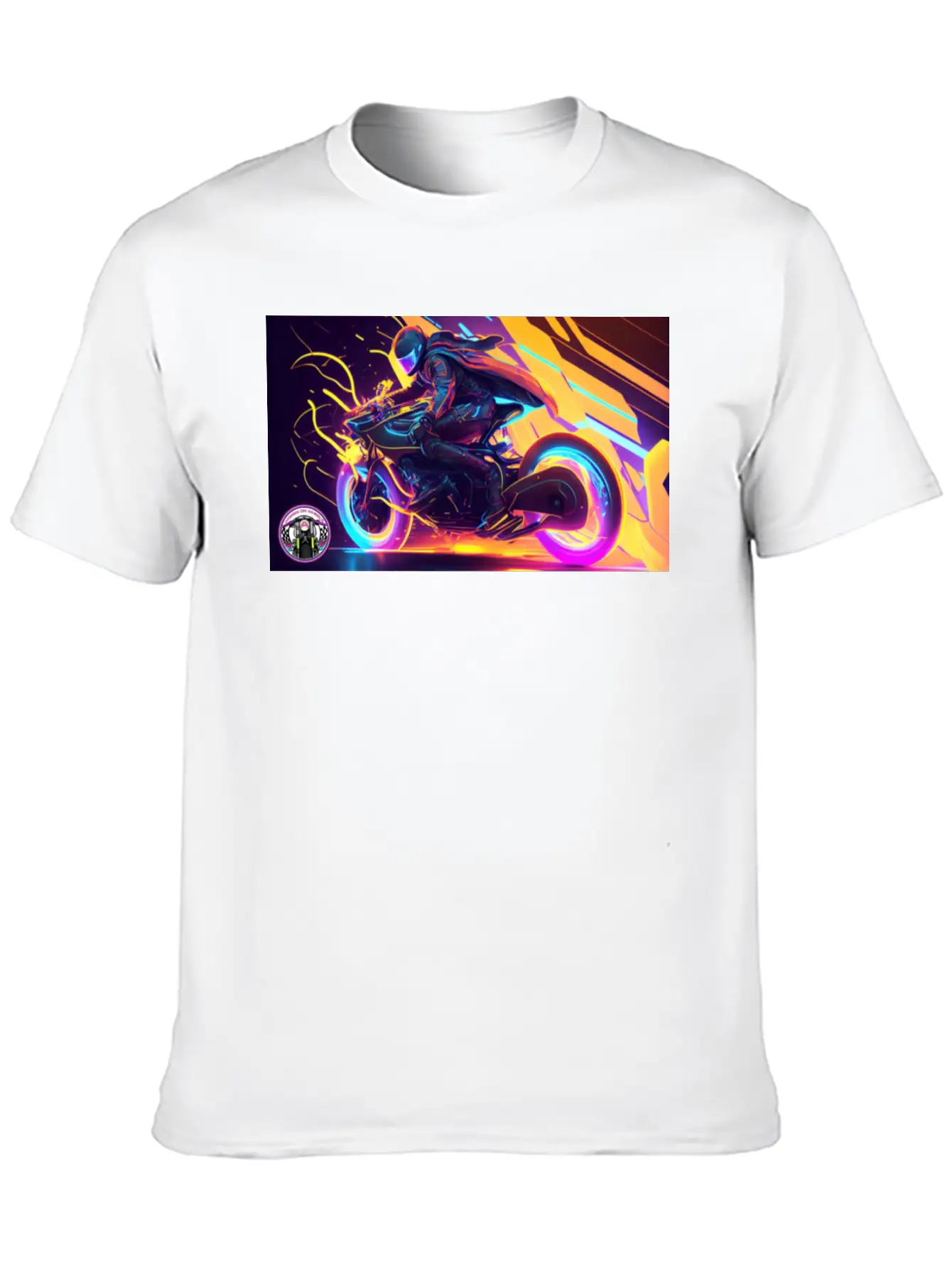 WoW Neon Chic Line Basic Graphic T-Shirt ¨C Daily Comfort In Soft Cotton