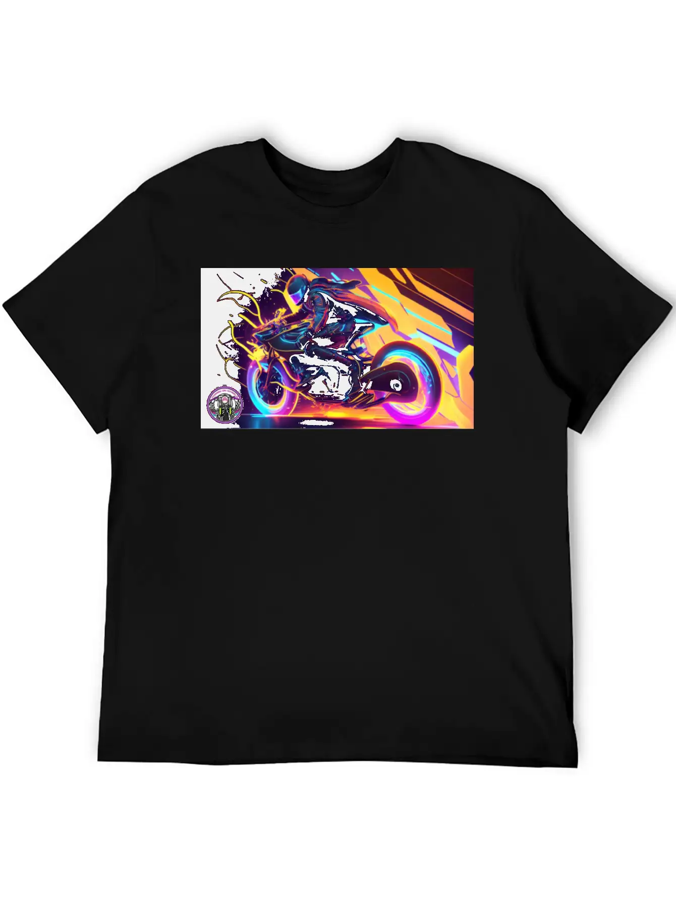 WoW Neon Chic Line Basic Graphic T-Shirt ¨C Daily Comfort In Soft Cotton