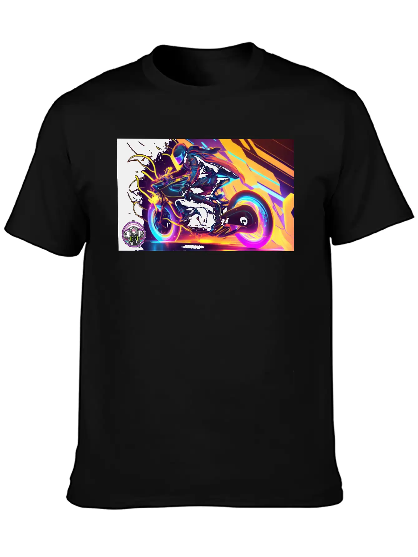 WoW Neon Chic Line Basic Graphic T-Shirt ¨C Daily Comfort In Soft Cotton