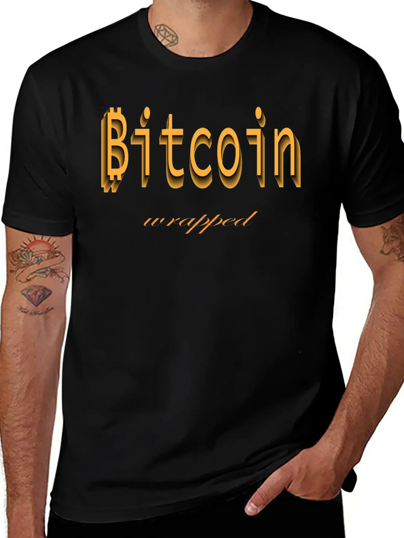 Wrapped Bitcoin Unisex Casual T-Shirt ¨C Clean Design For Daily Comfort