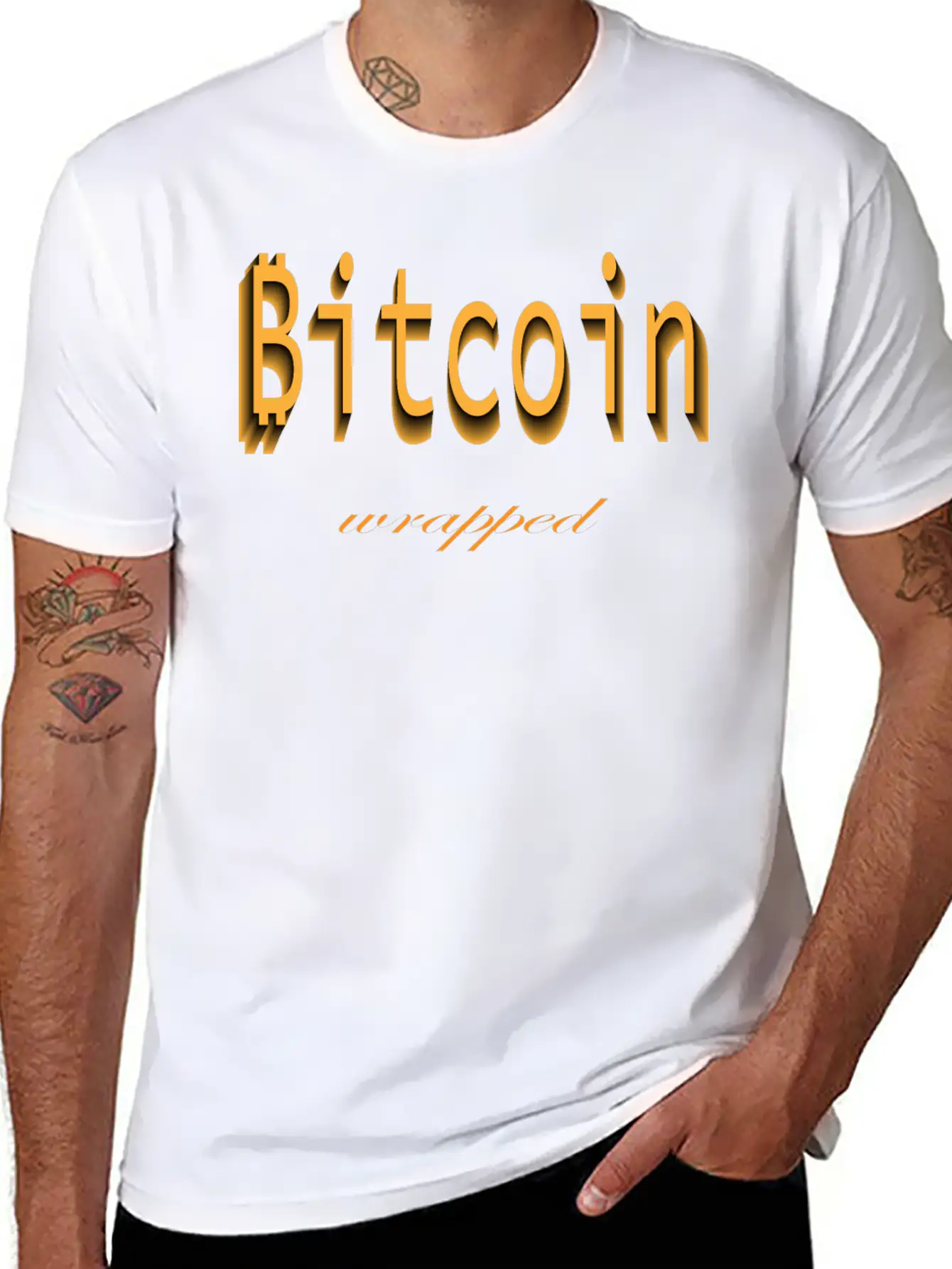 Wrapped Bitcoin Unisex Casual T-Shirt ¨C Clean Design For Daily Comfort