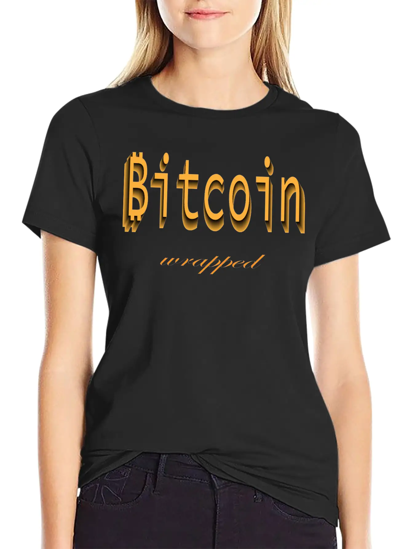 Wrapped Bitcoin Unisex Casual T-Shirt ¨C Clean Design For Daily Comfort