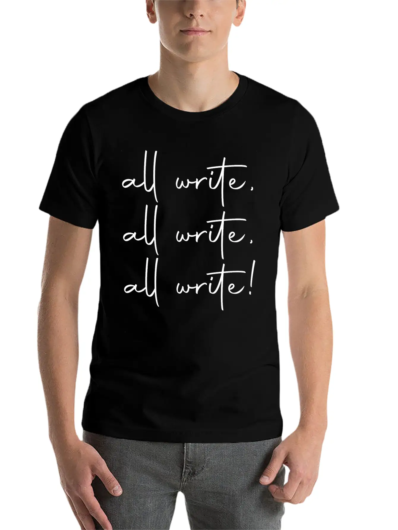 Writer Journalist Gift Book Lover Writing Reading Basic Graphic T-Shirt ¨C Daily Comfort In Soft Cotton