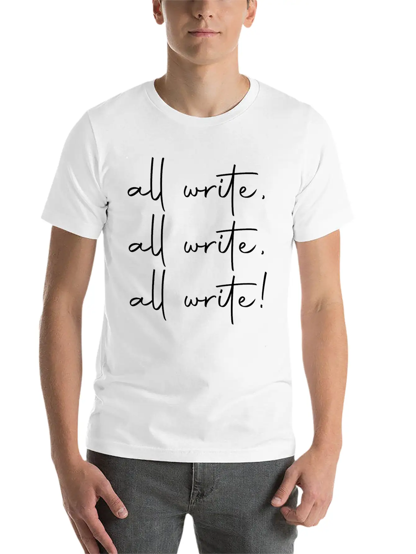 Writer Journalist Gift Book Lover Writing Reading Basic Graphic T-Shirt ¨C Daily Comfort In Soft Cotton