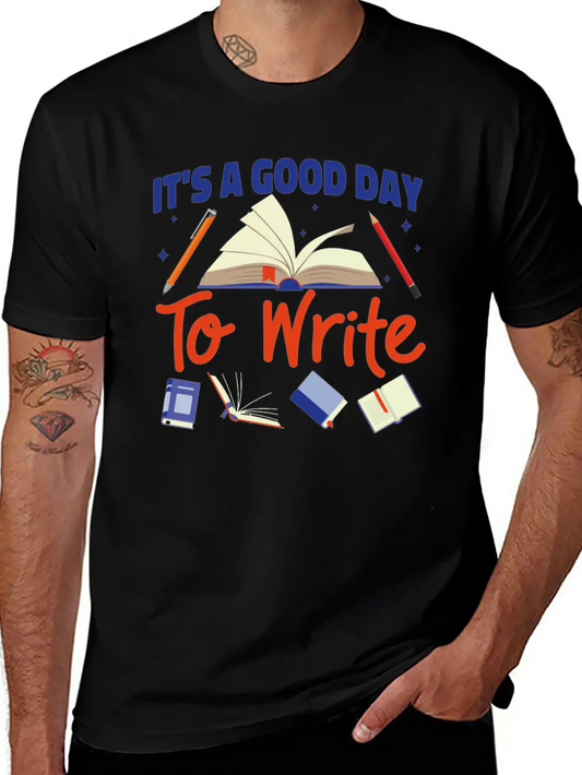 Writing Book Novel Writer & Basic Graphic T-Shirt ¨C Daily Comfort In Soft Cotton