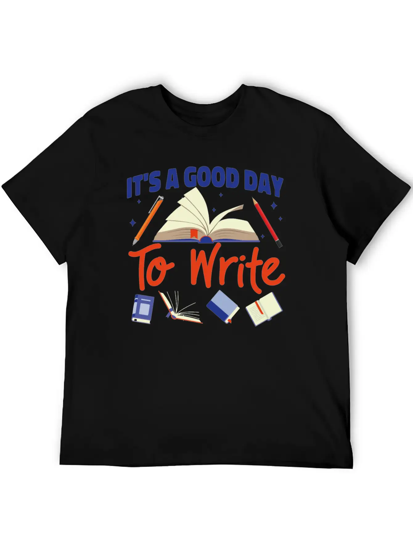 Writing Book Novel Writer & Basic Graphic T-Shirt ¨C Daily Comfort In Soft Cotton