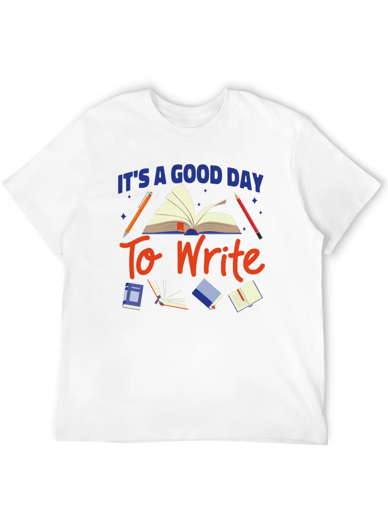 Writing Book Novel Writer & Basic Graphic T-Shirt ¨C Daily Comfort In Soft Cotton