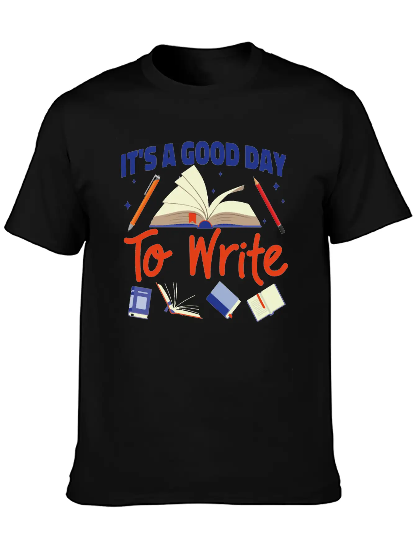 Writing Book Novel Writer & Basic Graphic T-Shirt ¨C Daily Comfort In Soft Cotton