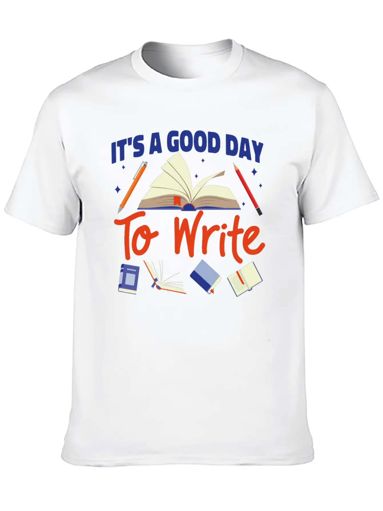 Writing Book Novel Writer & Basic Graphic T-Shirt ¨C Daily Comfort In Soft Cotton