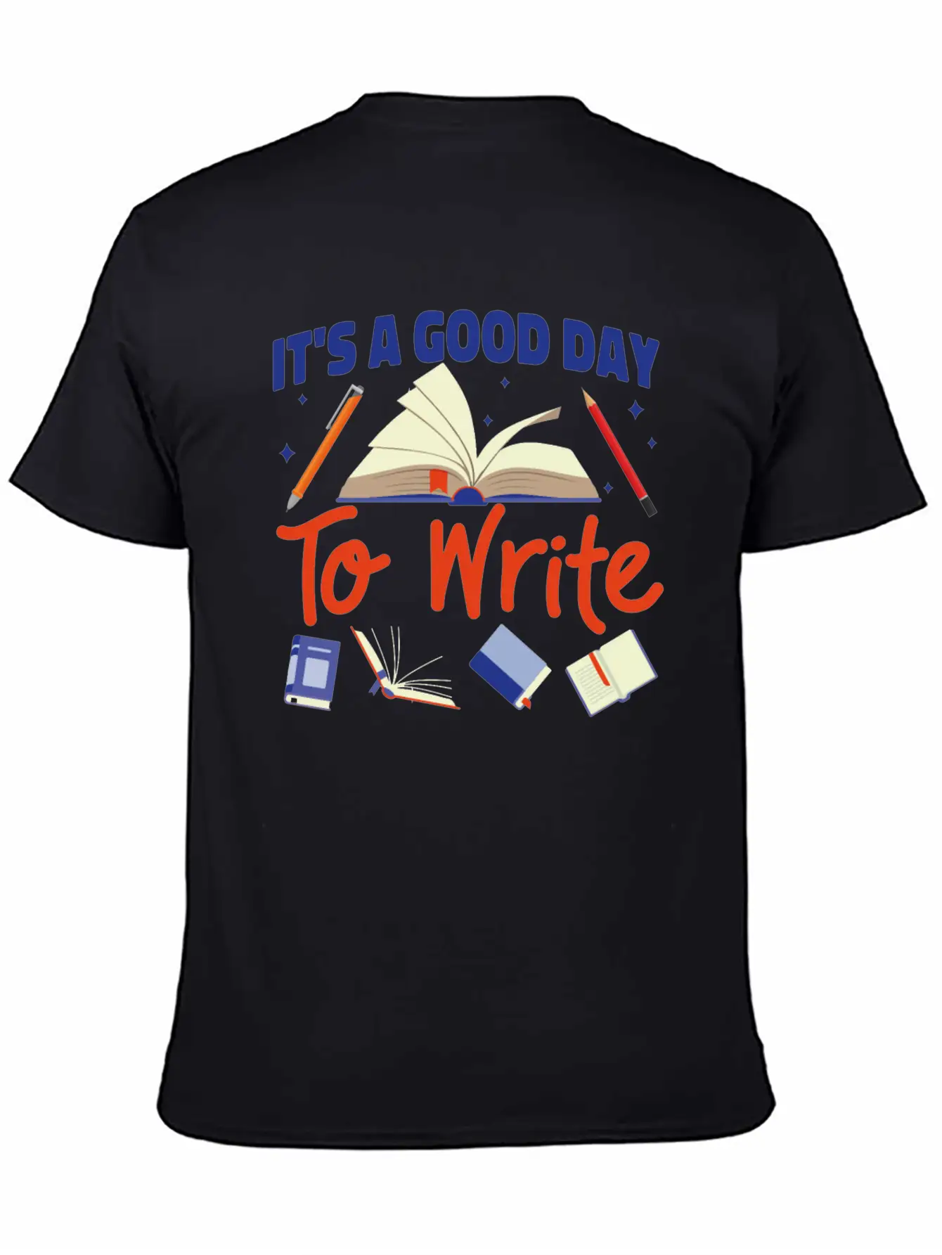 Writing Book Novel Writer & Basic Graphic T-Shirt ¨C Daily Comfort In Soft Cotton