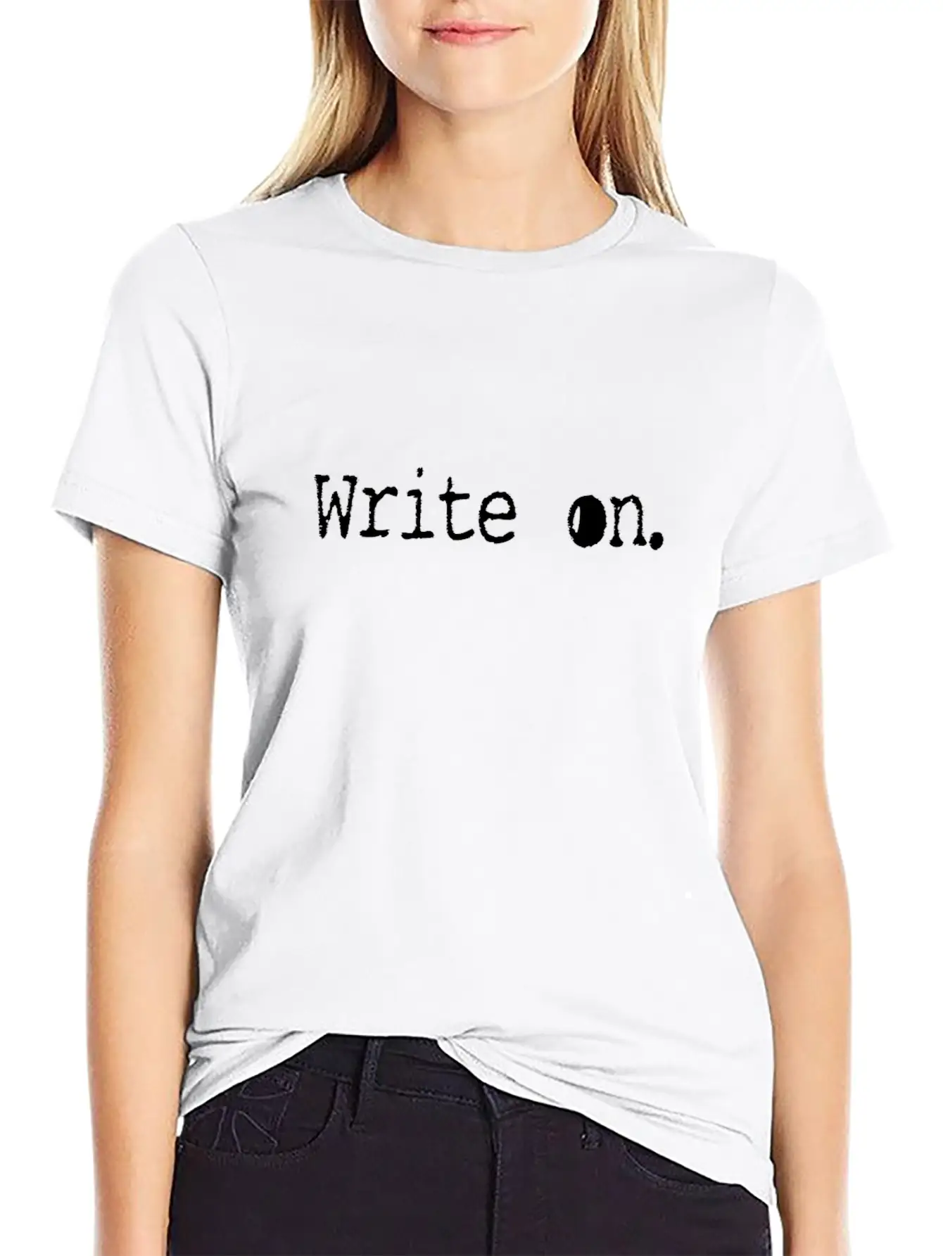 Writing/Writer : Write On. Unisex Casual T-Shirt ¨C Clean Design For Daily Comfort