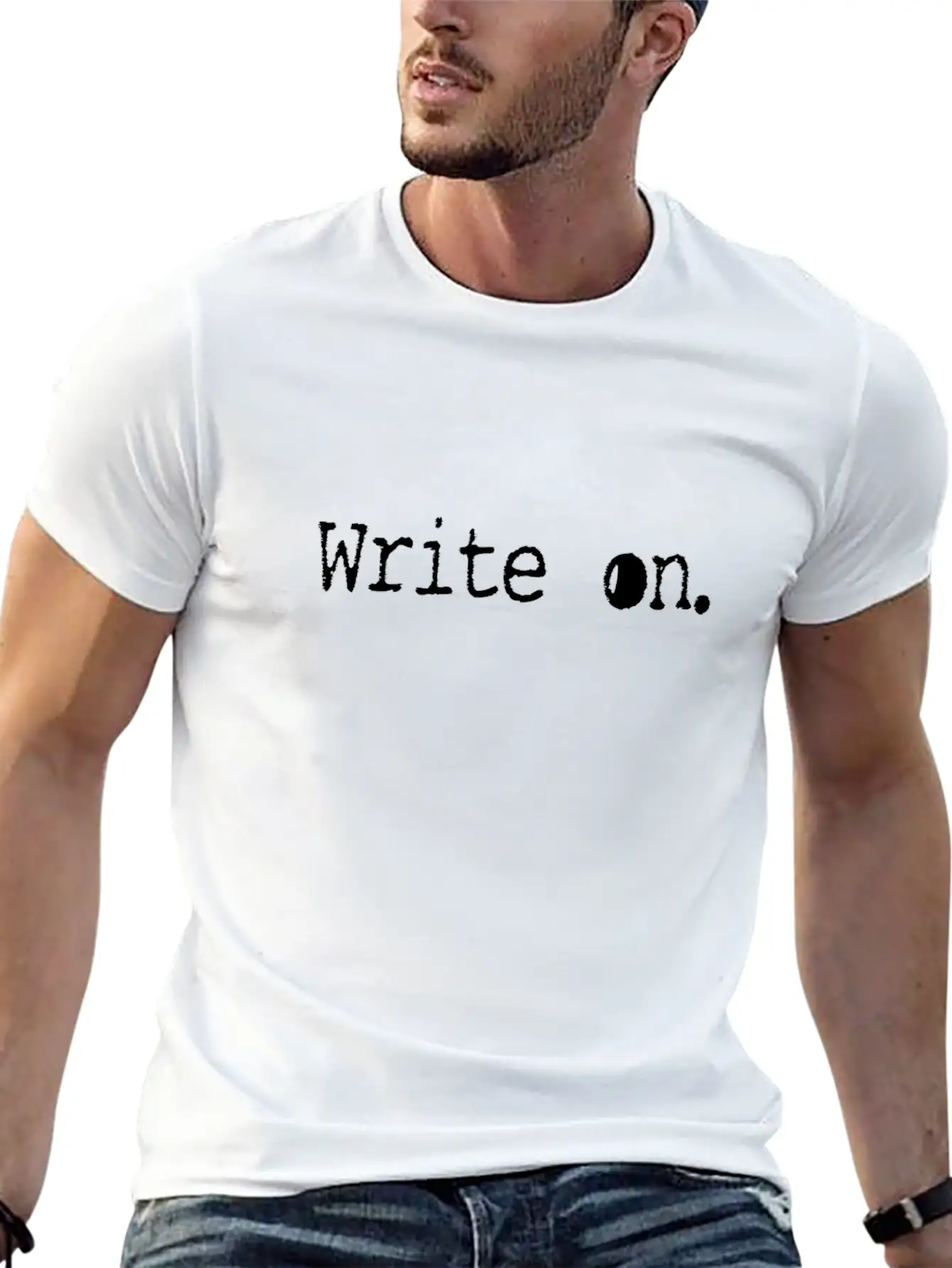 Writing/Writer : Write On. Unisex Casual T-Shirt ¨C Clean Design For Daily Comfort