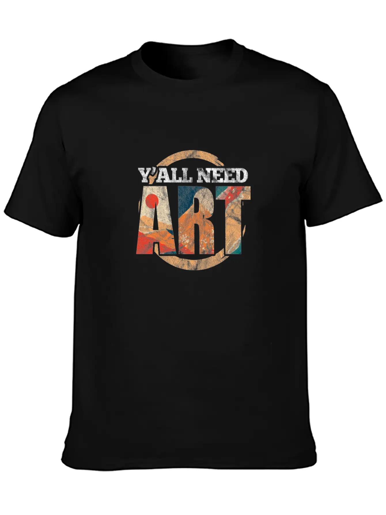 Y'All Need Art Art Teacher Lightweight Cotton T-Shirt ¨C Daily Comfort Graphic Shirt