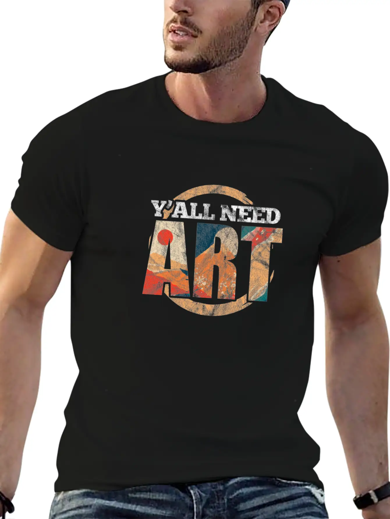 Y'All Need Art Art Teacher Lightweight Cotton T-Shirt ¨C Daily Comfort Graphic Shirt