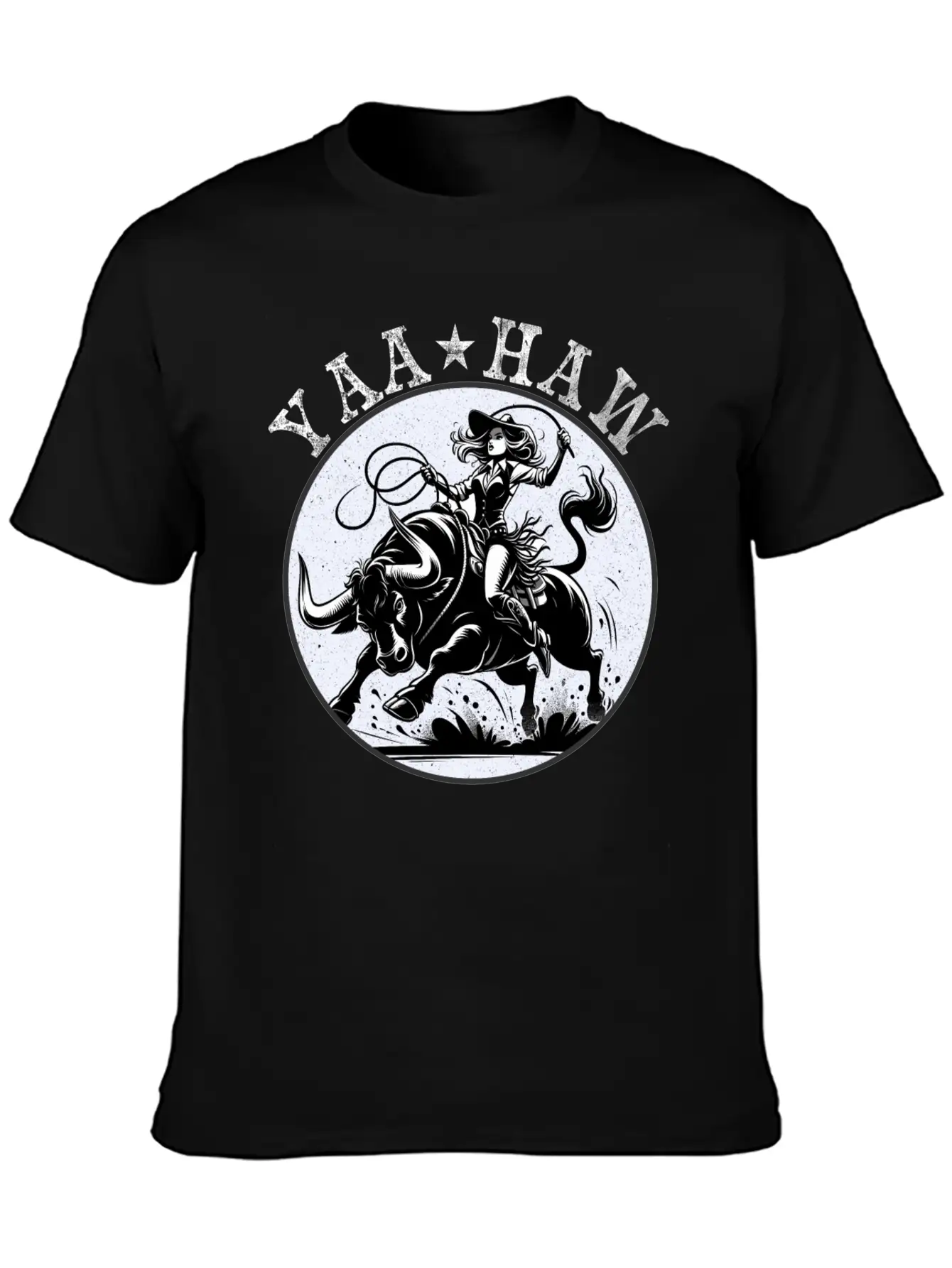 Yeehaw Howdy Girl Riding Shirt Unisex Casual T-Shirt ¨C Clean Design For Daily Comfort
