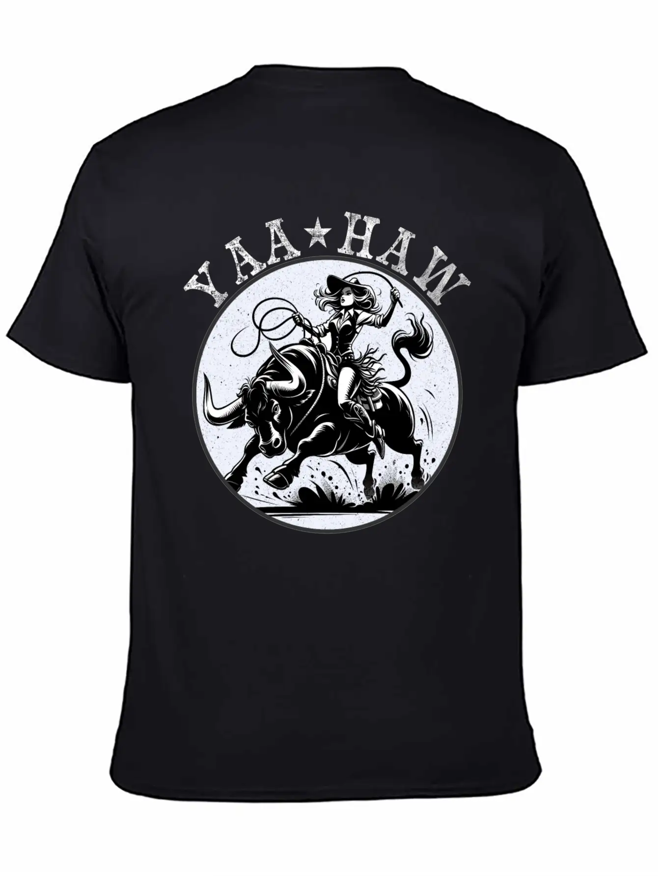 Yeehaw Howdy Girl Riding Shirt Unisex Casual T-Shirt ¨C Clean Design For Daily Comfort