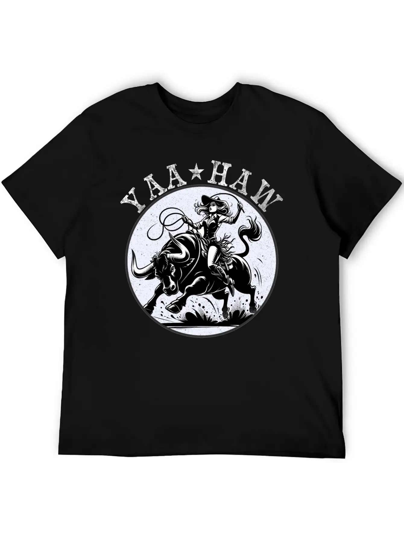 Yeehaw Howdy Girl Riding Shirt Unisex Casual T-Shirt ¨C Clean Design For Daily Comfort