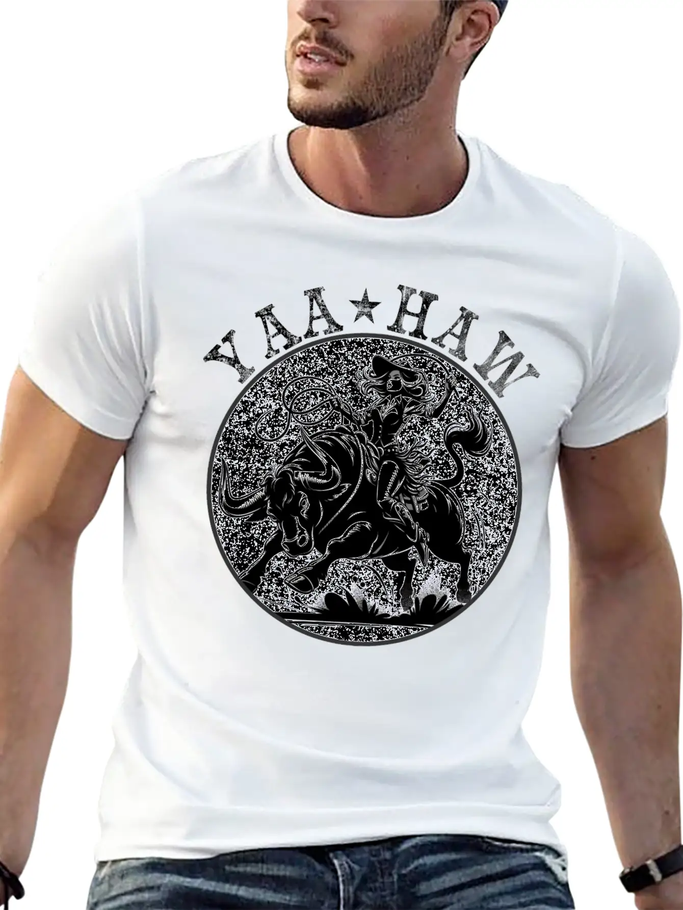 Yeehaw Howdy Girl Riding Shirt Unisex Casual T-Shirt ¨C Clean Design For Daily Comfort