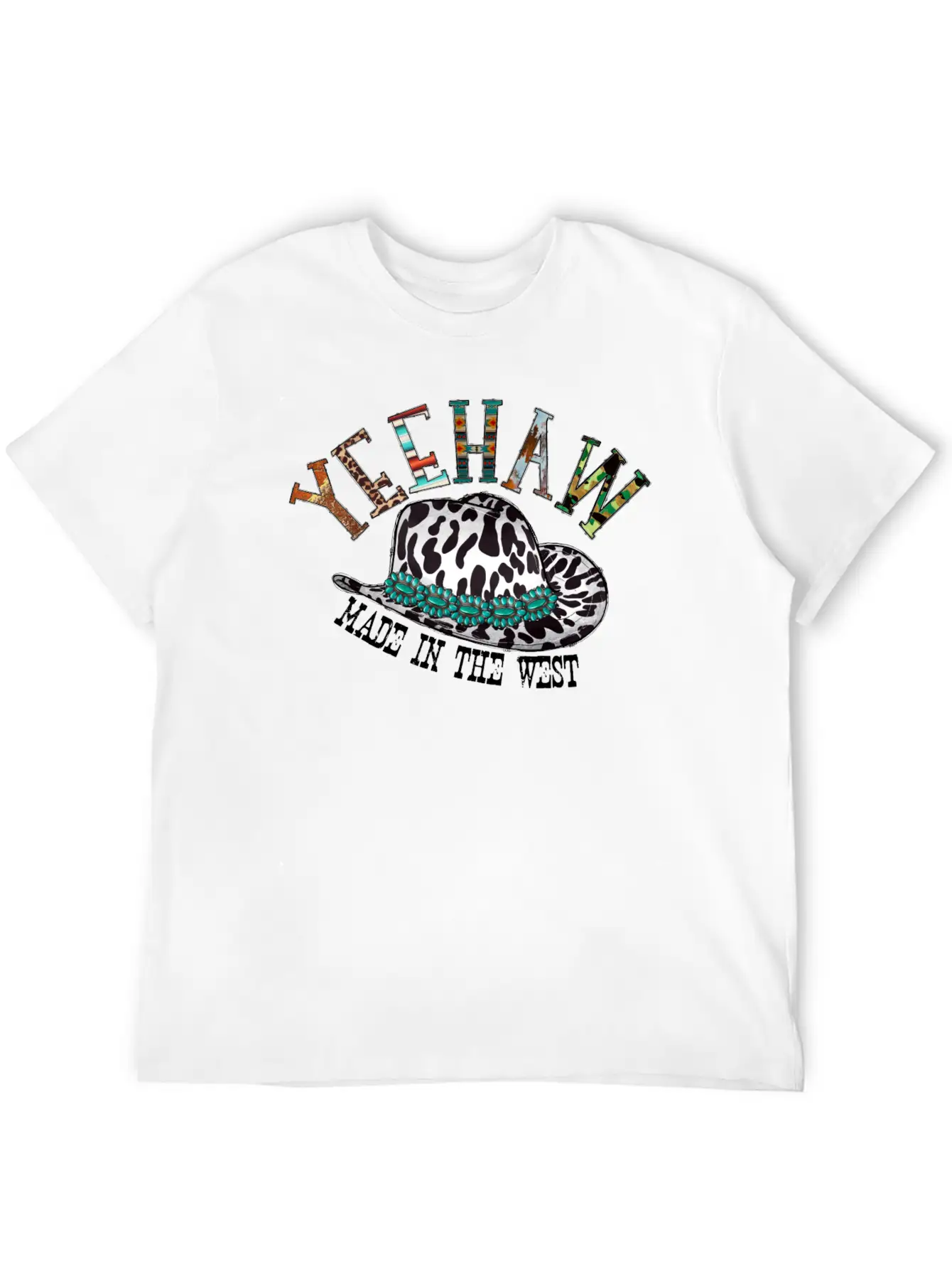 Yeehaw Made In The West Unisex Casual T-Shirt ¨C Clean Design For Daily Comfort