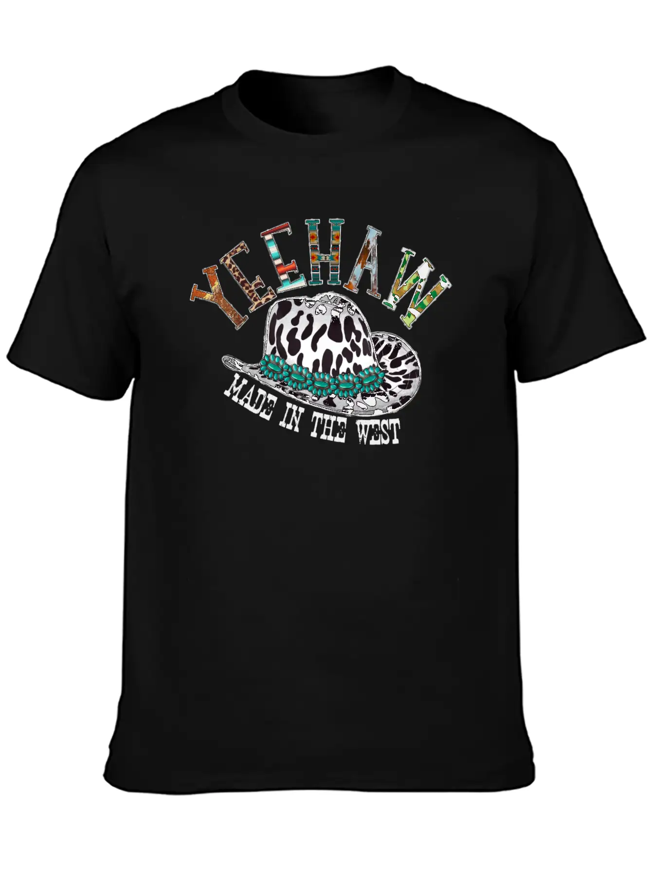 Yeehaw Made In The West Unisex Casual T-Shirt ¨C Clean Design For Daily Comfort