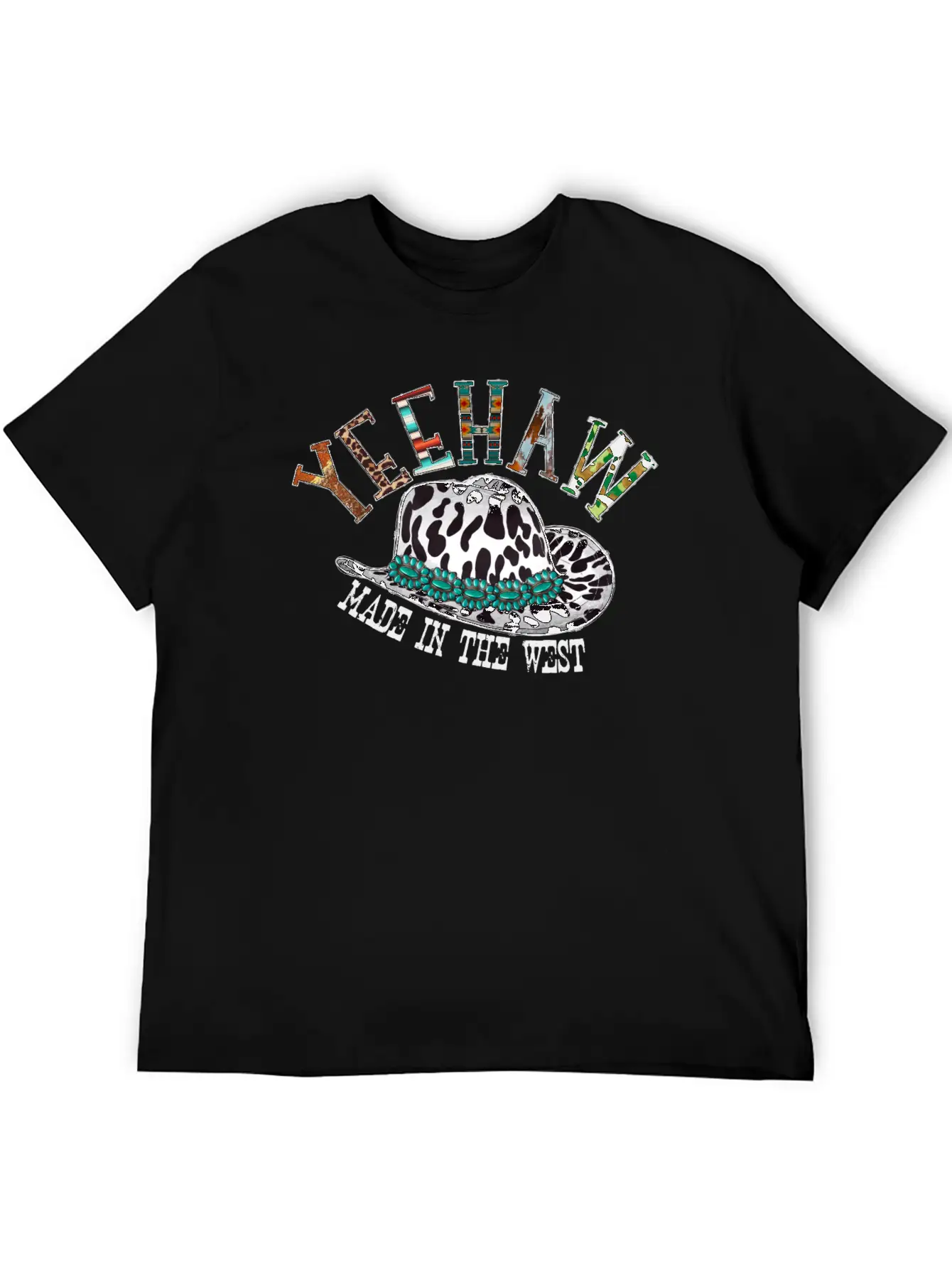 Yeehaw Made In The West Unisex Casual T-Shirt ¨C Clean Design For Daily Comfort