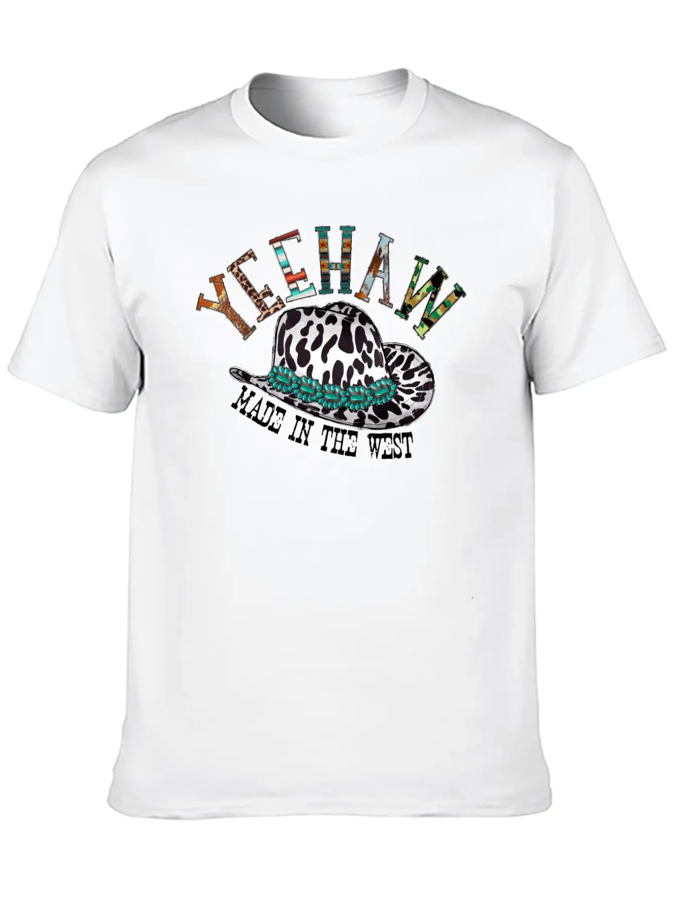 Yeehaw Made In The West Unisex Casual T-Shirt ¨C Clean Design For Daily Comfort