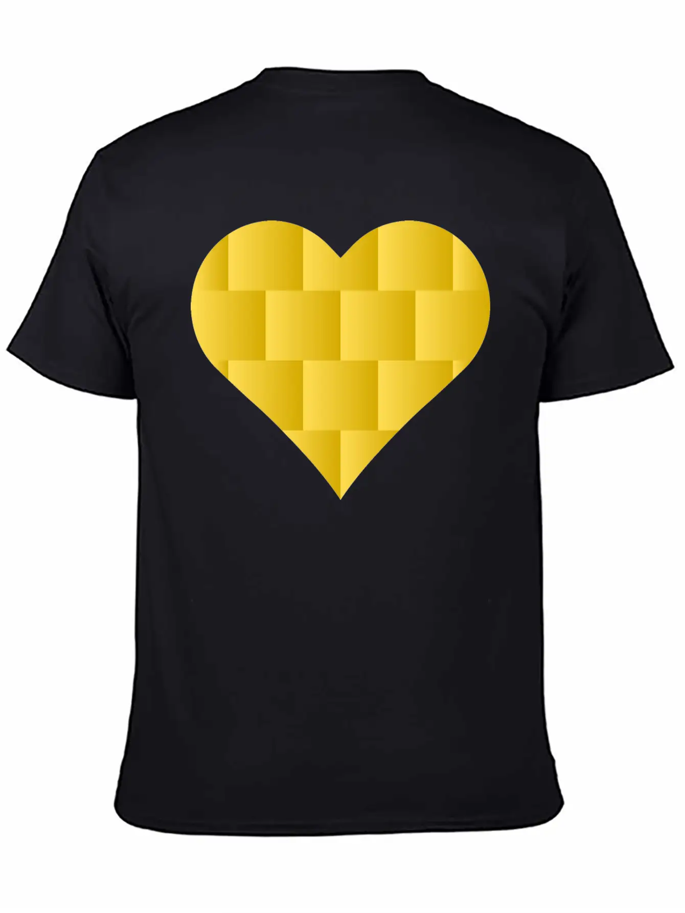 Yellow Cute Heart Icon Basic Graphic T-Shirt ¨C Daily Comfort In Soft Cotton