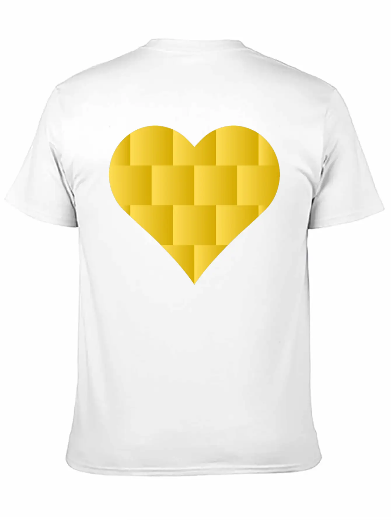 Yellow Cute Heart Icon Basic Graphic T-Shirt ¨C Daily Comfort In Soft Cotton