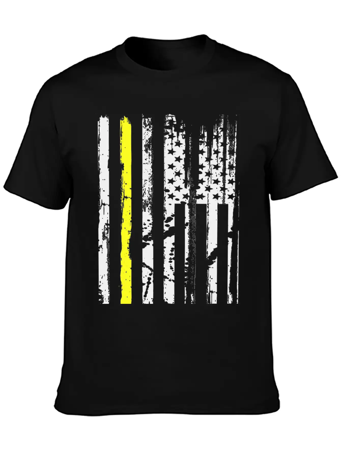 Yellow Line Towing American Flag Tow Truck Driver Basic Graphic T-Shirt ¨C Daily Comfort In Soft Cotton
