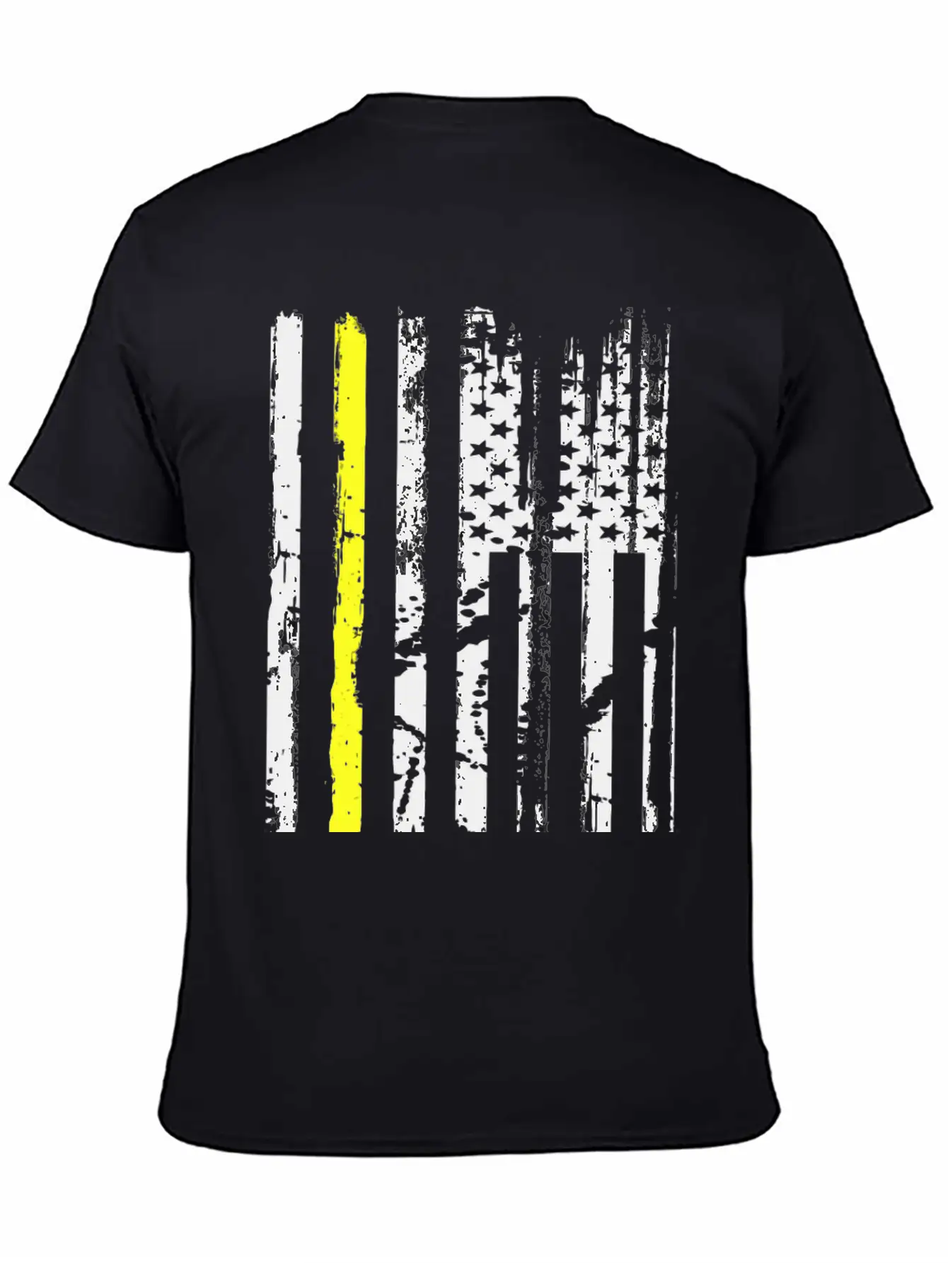 Yellow Line Towing American Flag Tow Truck Driver Basic Graphic T-Shirt ¨C Daily Comfort In Soft Cotton