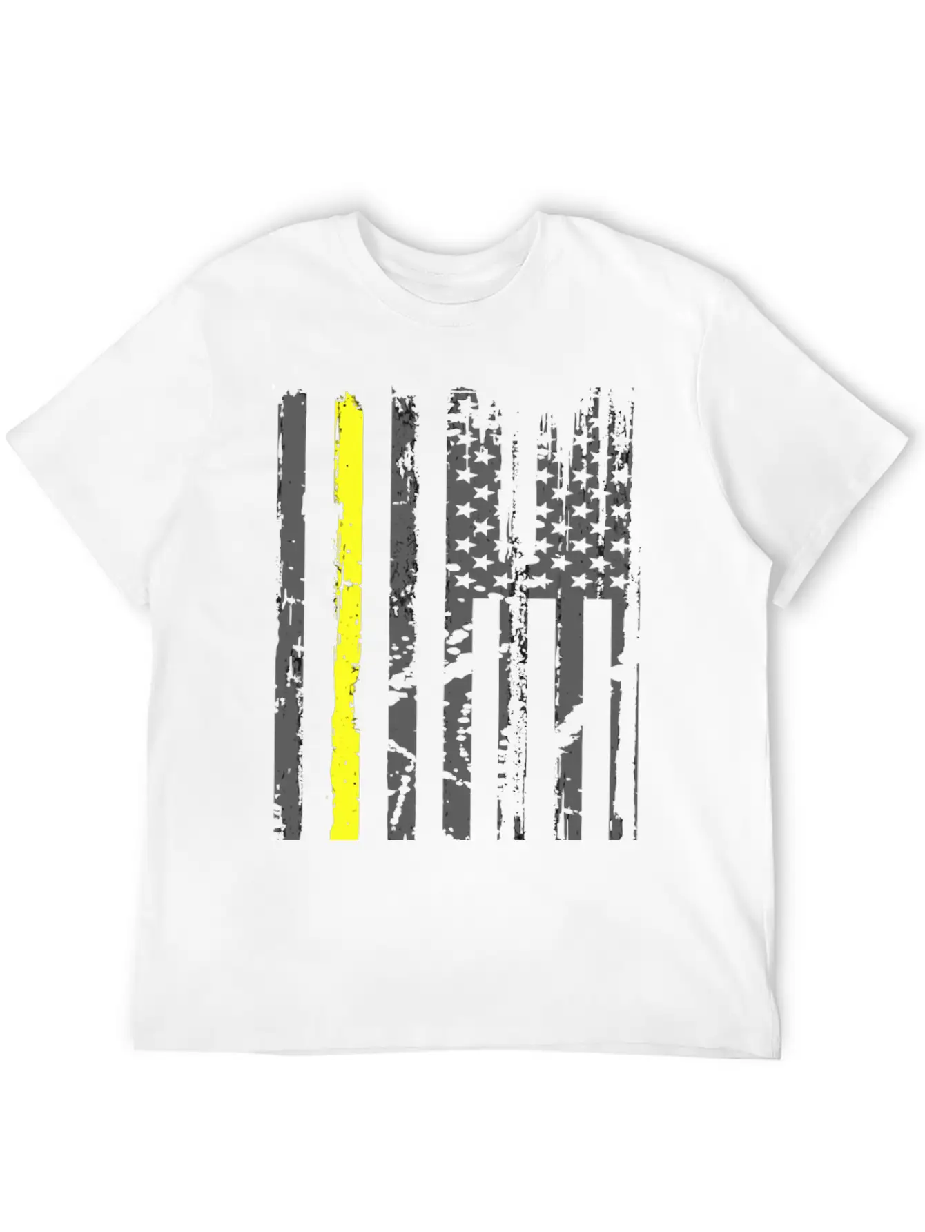 Yellow Line Towing American Flag Tow Truck Driver Basic Graphic T-Shirt ¨C Daily Comfort In Soft Cotton