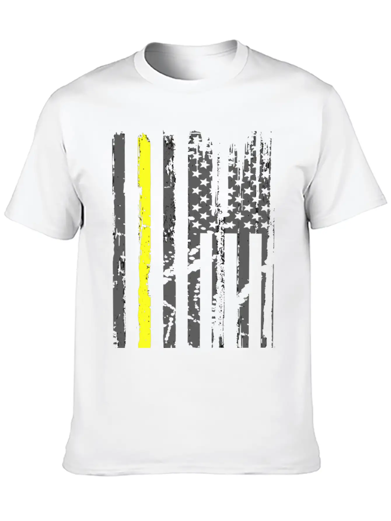 Yellow Line Towing American Flag Tow Truck Driver Basic Graphic T-Shirt ¨C Daily Comfort In Soft Cotton