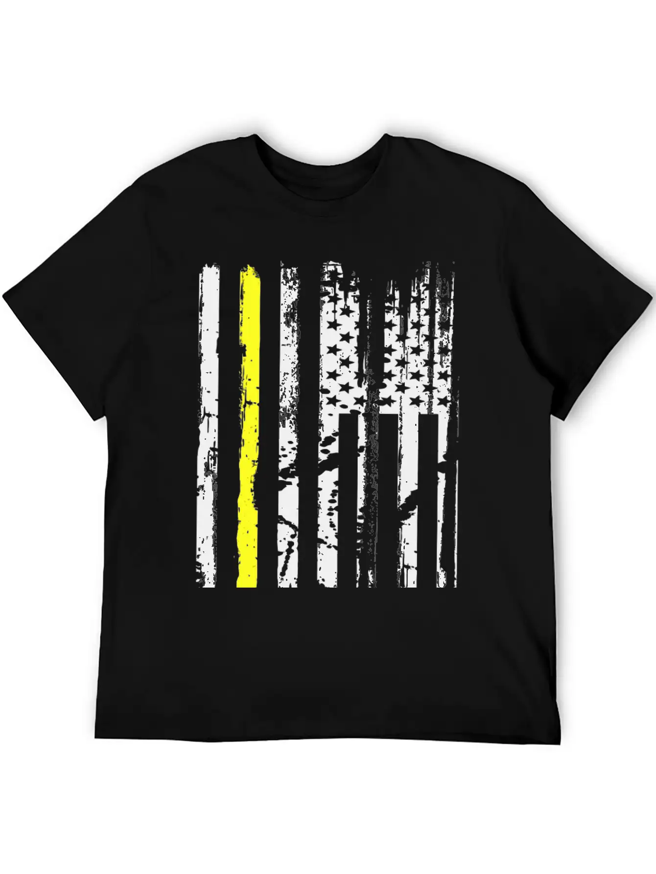 Yellow Line Towing American Flag Tow Truck Driver Basic Graphic T-Shirt ¨C Daily Comfort In Soft Cotton