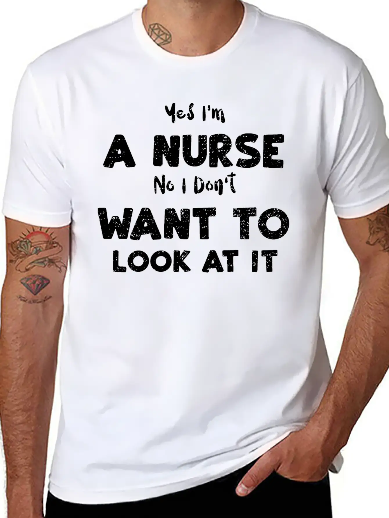 Yes I'm A Nurse No I Don't Want... Essential Cotton Tee For Daily Outfits ¨C Unisex Style