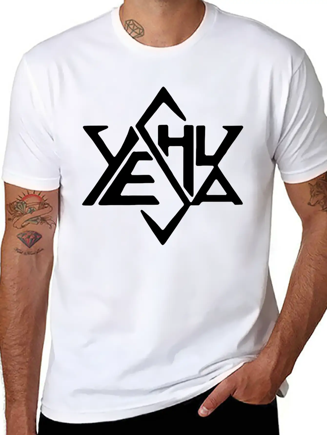 Yeshua Star Unisex Casual T-Shirt ¨C Clean Design For Daily Comfort