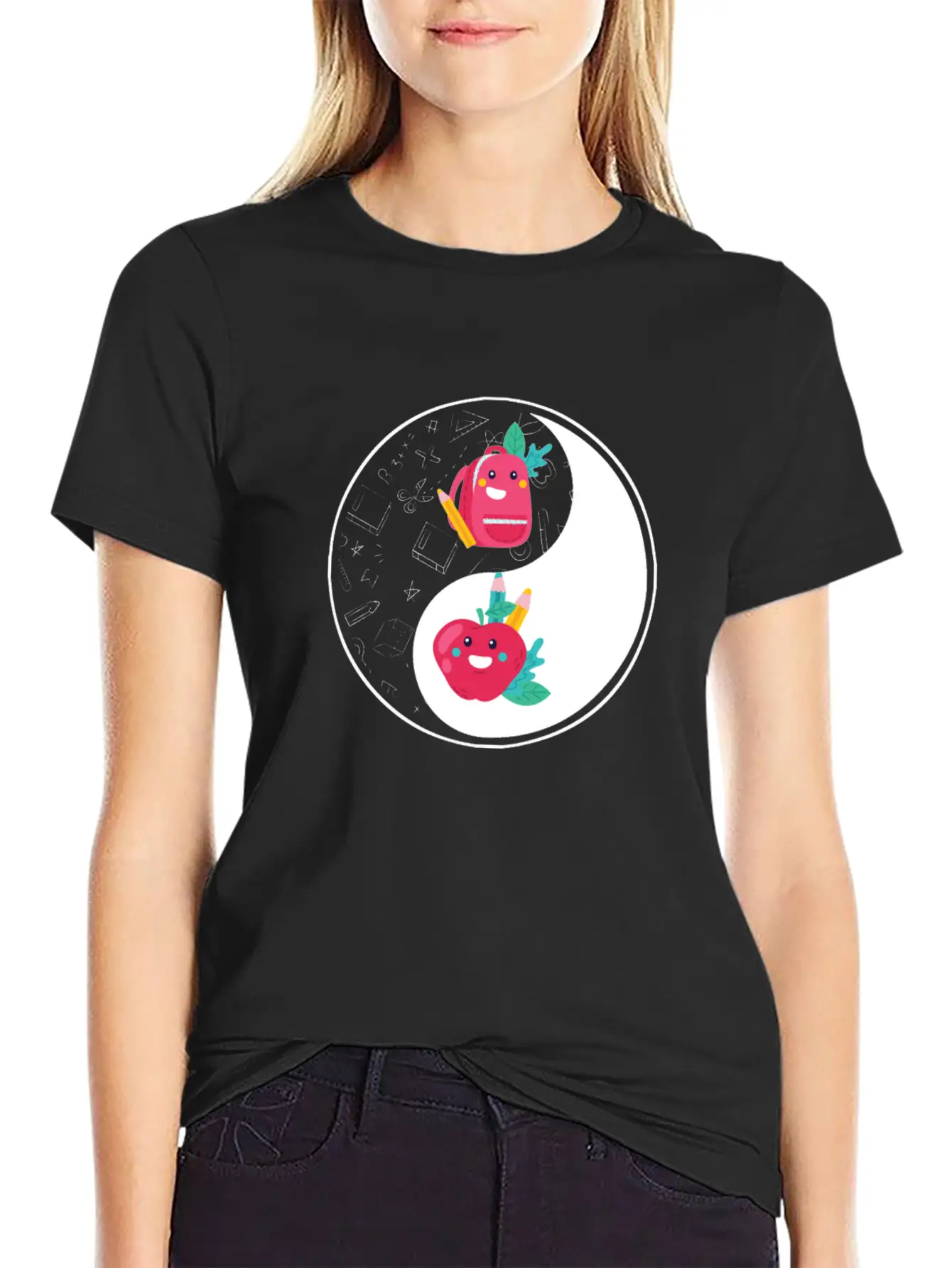 Yin Yang Teacher 1st Grade School Teaching Unisex Casual T-Shirt ¨C Clean Design For Daily Comfort