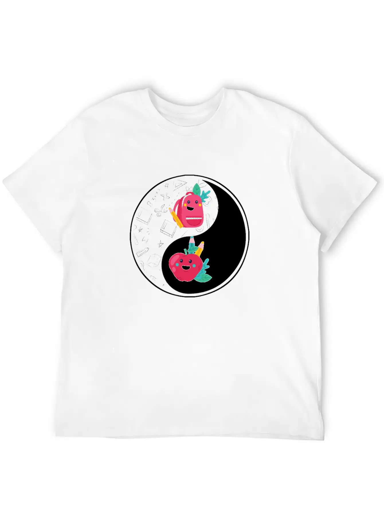 Yin Yang Teacher 1st Grade School Teaching Unisex Casual T-Shirt ¨C Clean Design For Daily Comfort