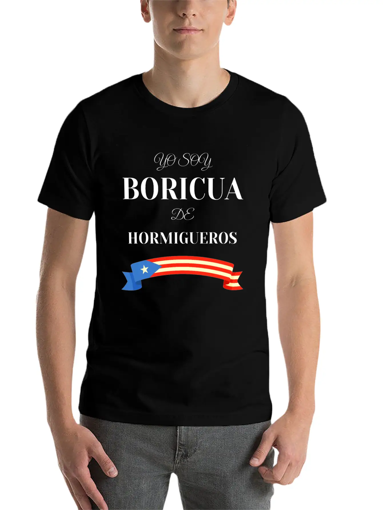 Yo Soy Boricua De Hormigueros Puerto Rico Basic Graphic T-Shirt ¨C Daily Comfort In Soft Cotton