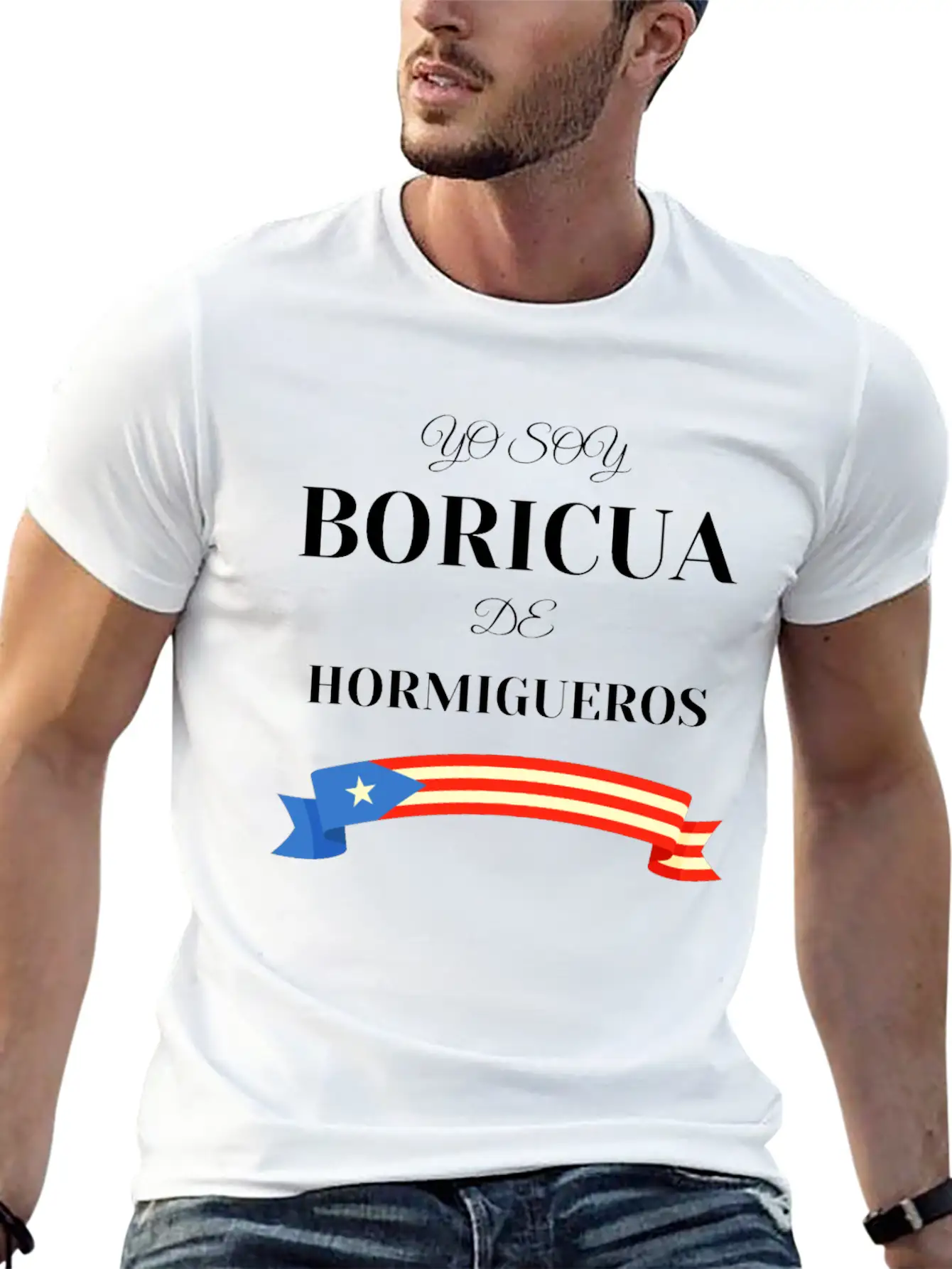 Yo Soy Boricua De Hormigueros Puerto Rico Basic Graphic T-Shirt ¨C Daily Comfort In Soft Cotton