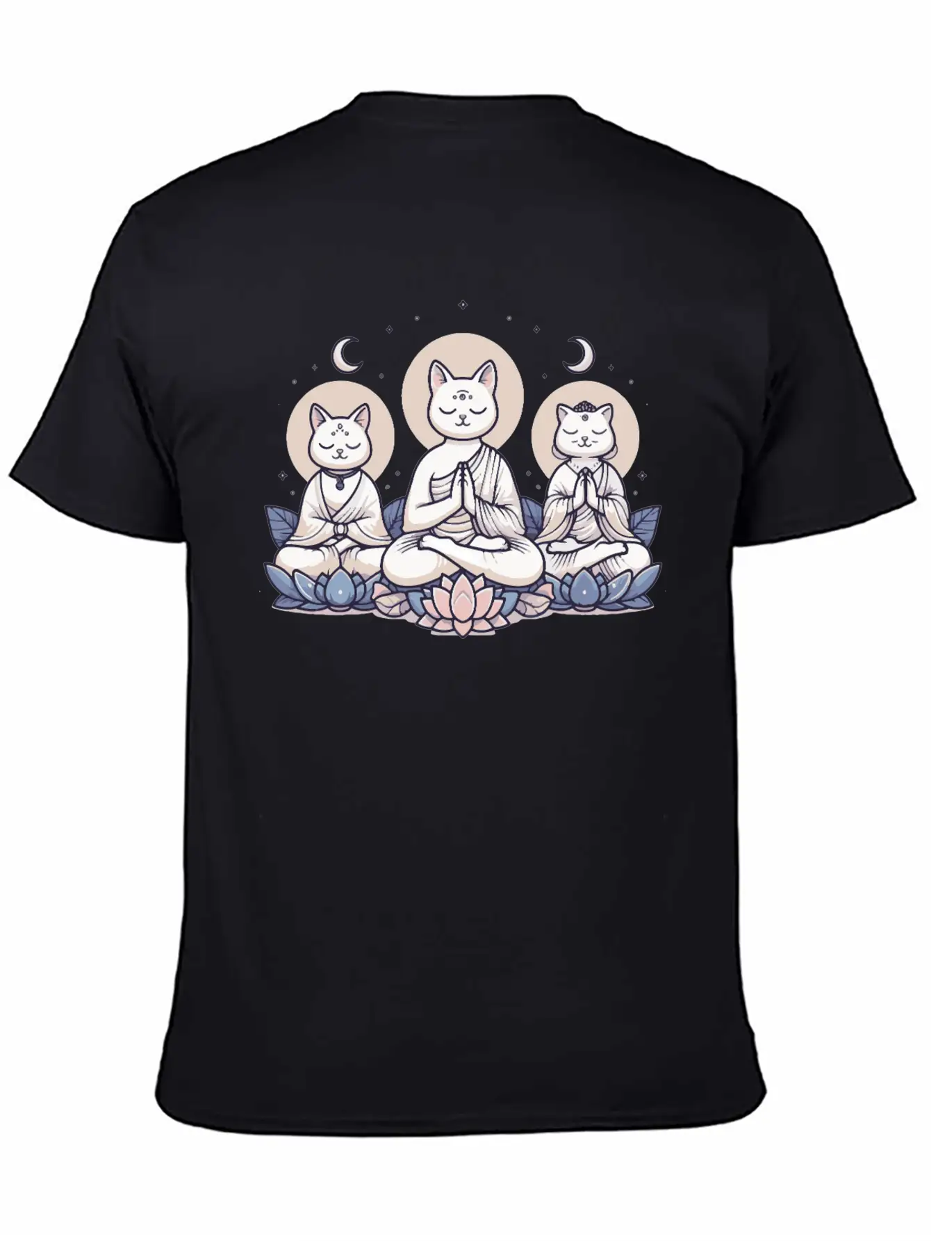 Yoga Cats Meditation Zen Balance Cat Lover Gift Basic Graphic T-Shirt ¨C Daily Comfort In Soft Cotton