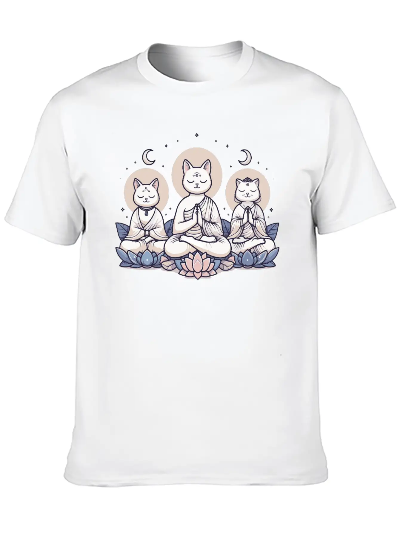 Yoga Cats Meditation Zen Balance Cat Lover Gift Basic Graphic T-Shirt ¨C Daily Comfort In Soft Cotton