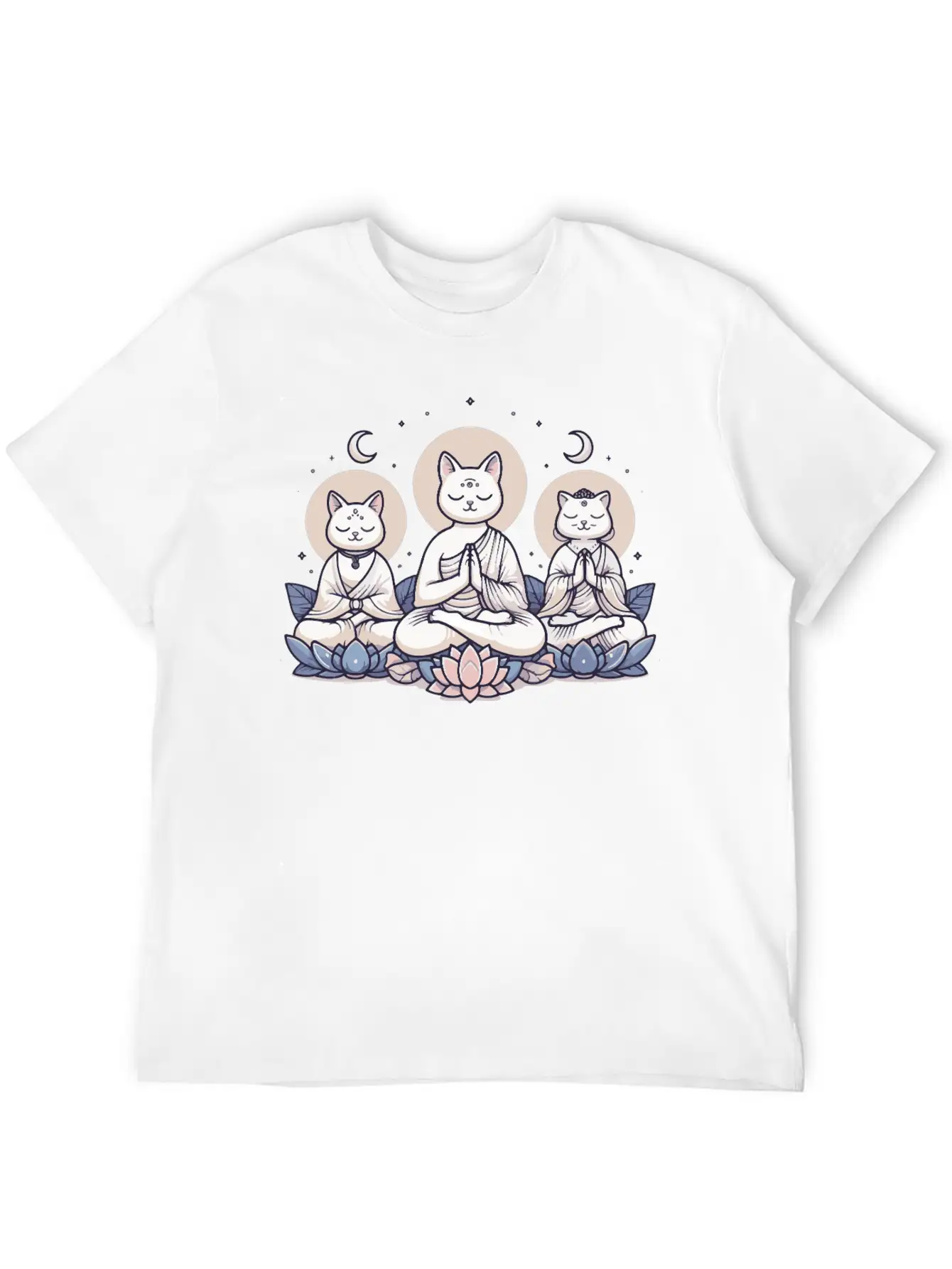 Yoga Cats Meditation Zen Balance Cat Lover Gift Basic Graphic T-Shirt ¨C Daily Comfort In Soft Cotton