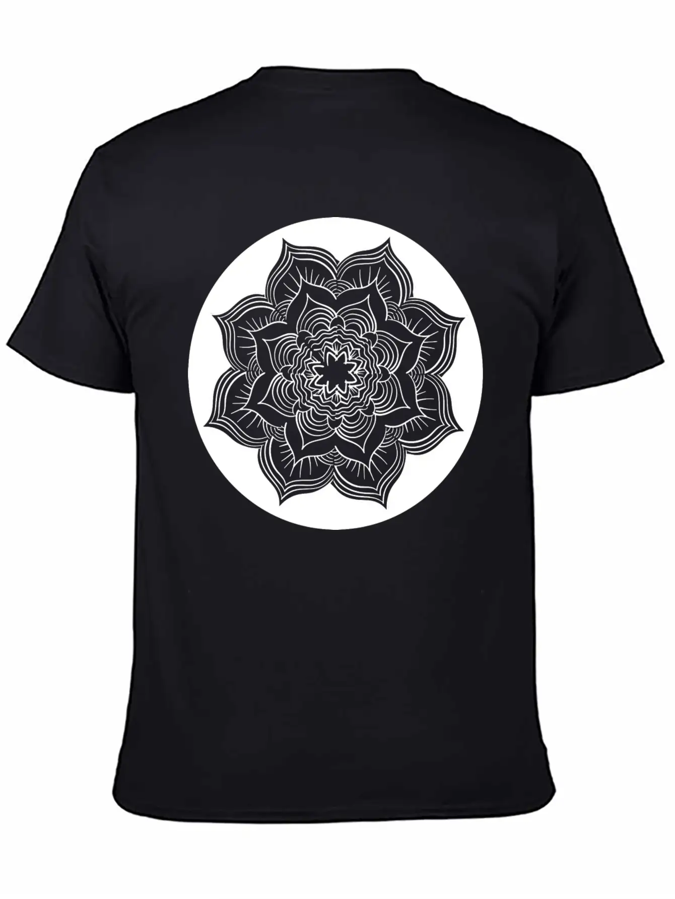Yoga Lotus Flower Mandala Unisex Casual T-Shirt ¨C Clean Design For Daily Comfort