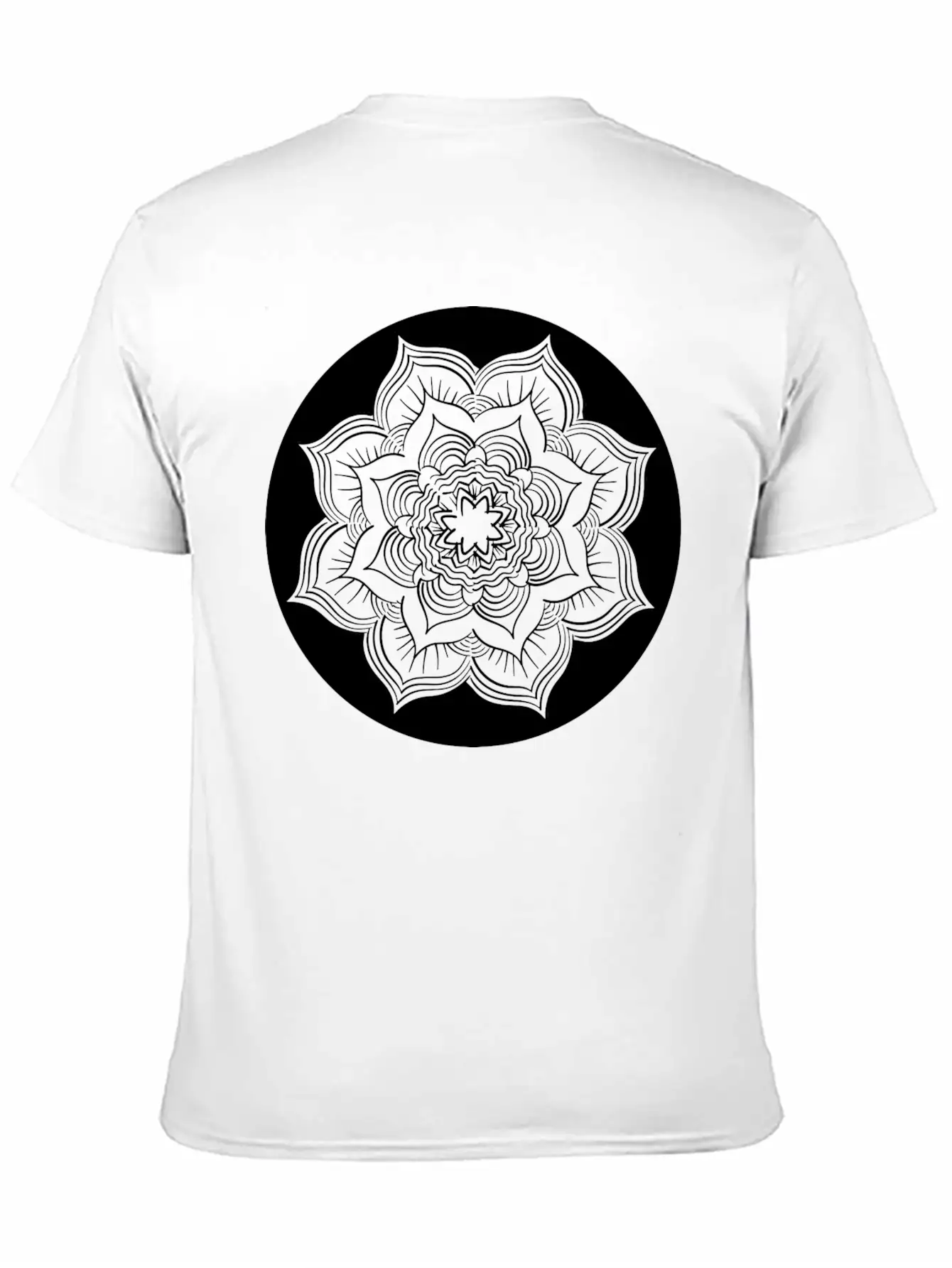 Yoga Lotus Flower Mandala Unisex Casual T-Shirt ¨C Clean Design For Daily Comfort