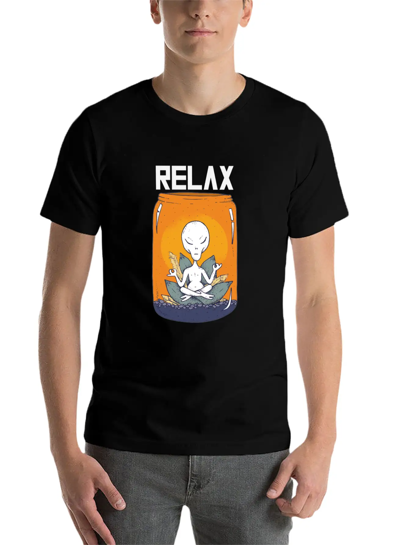 Yoga Meditation Relax Unisex Casual T-Shirt ¨C Clean Design For Daily Comfort