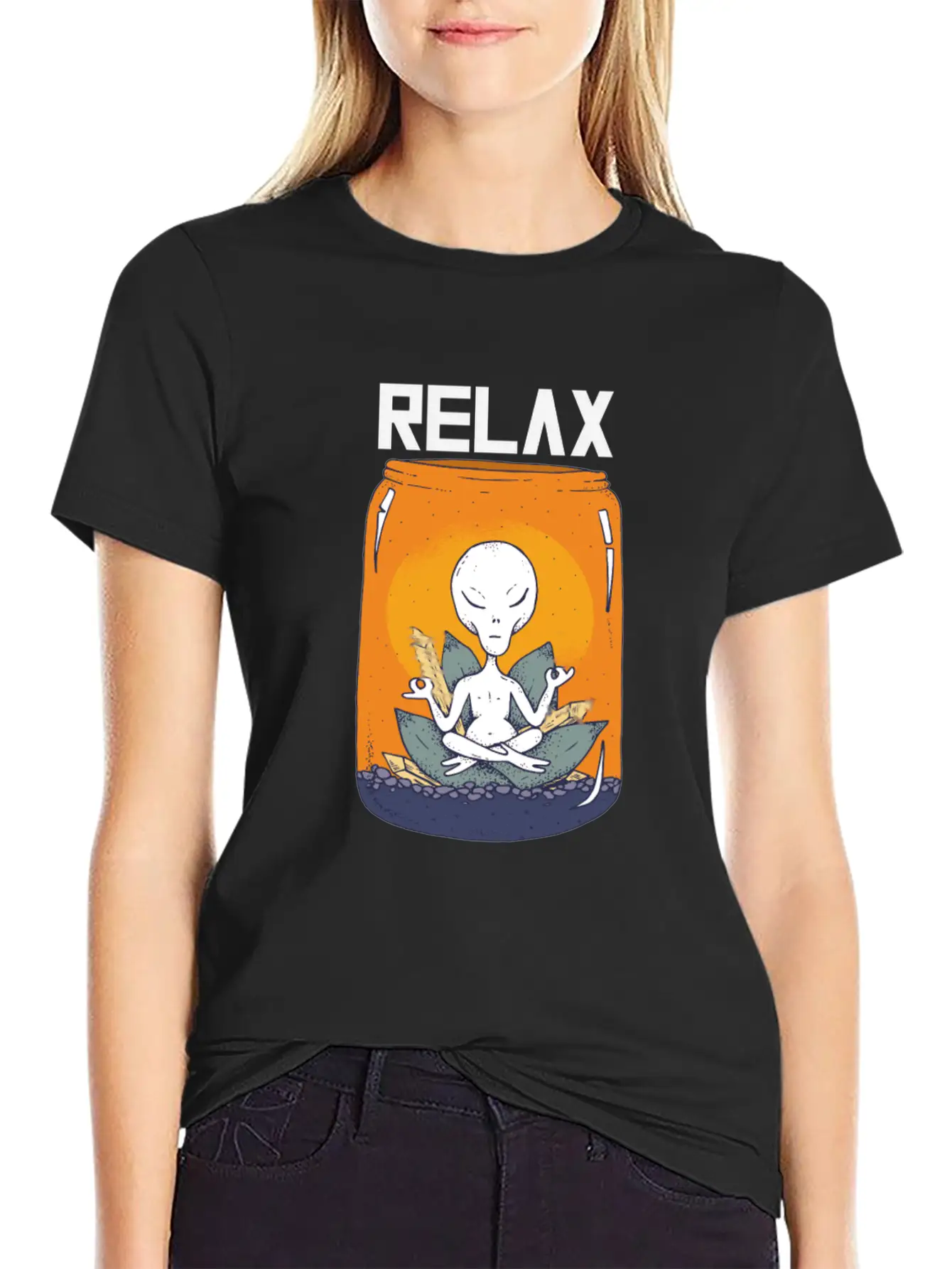 Yoga Meditation Relax Unisex Casual T-Shirt ¨C Clean Design For Daily Comfort