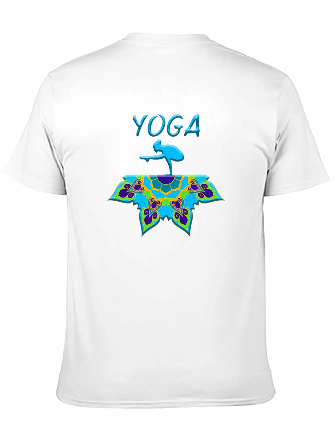 Yoga Woman Mandala Basic Graphic T-Shirt ¨C Daily Comfort In Soft Cotton