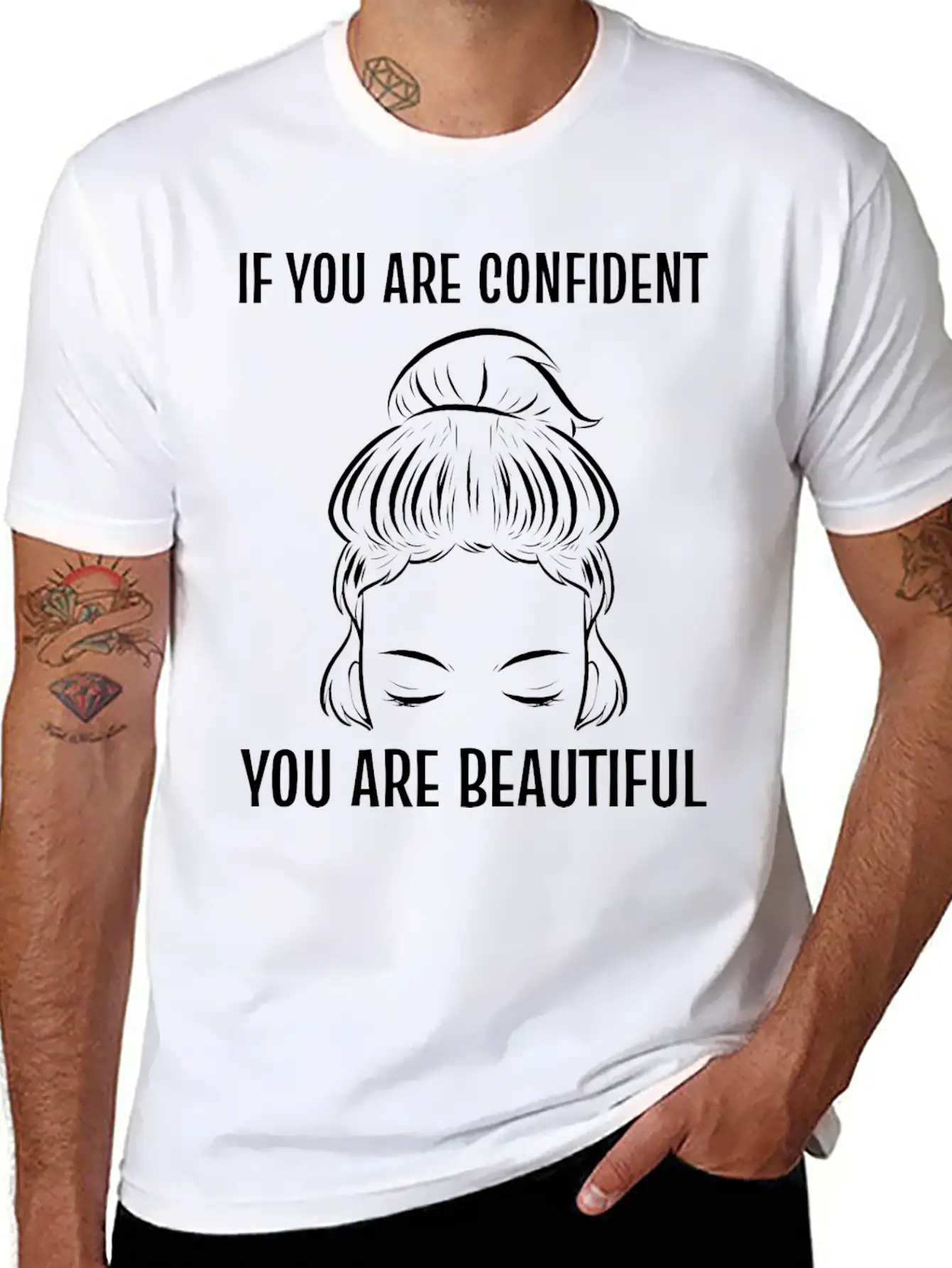 You Are Confident Confident Woman Gift Essential Cotton Tee For Daily Outfits ¨C Unisex Style