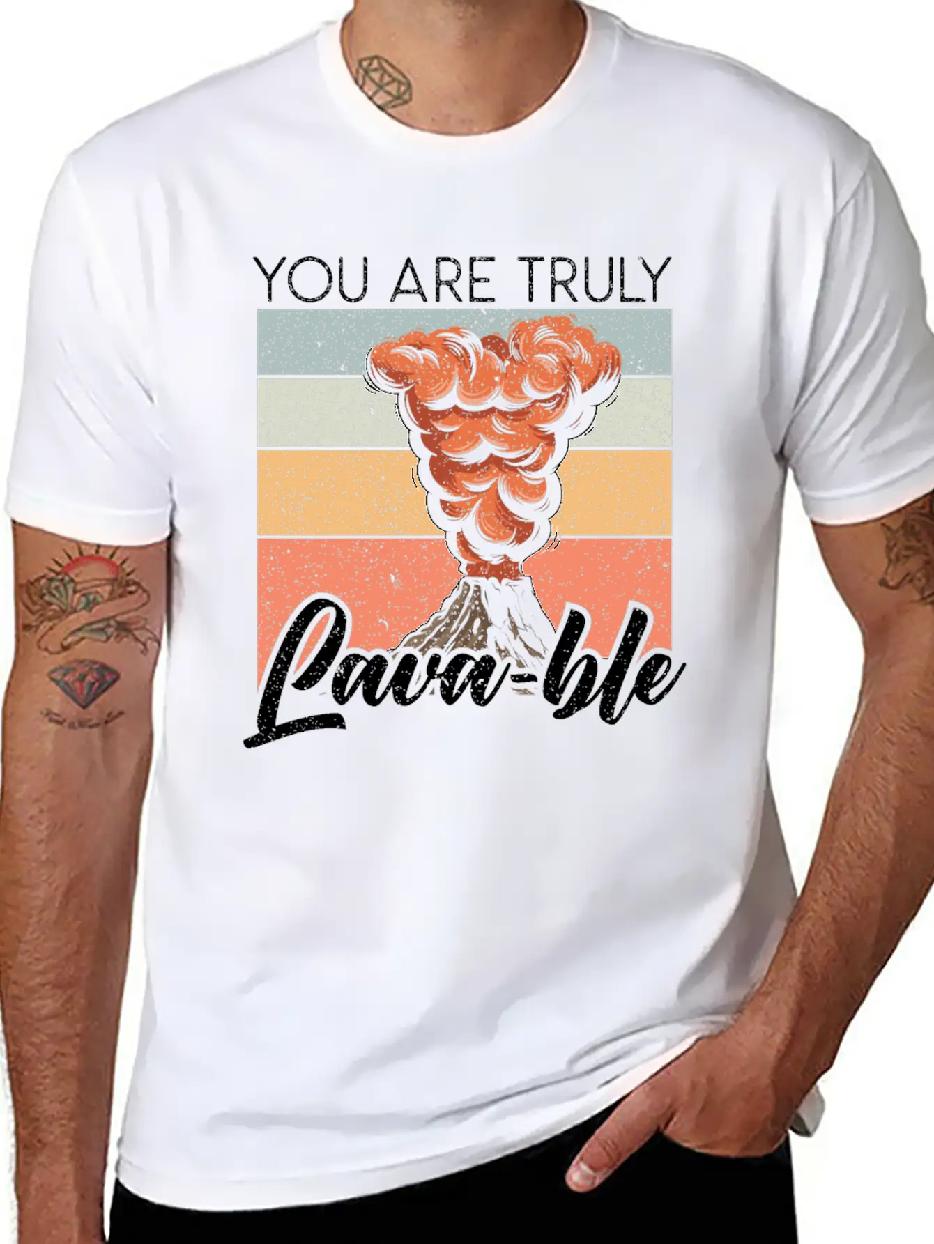 You Are Truly Lavable Lava Earth Science Volcano Unisex Casual T-Shirt ¨C Clean Design For Daily Comfort