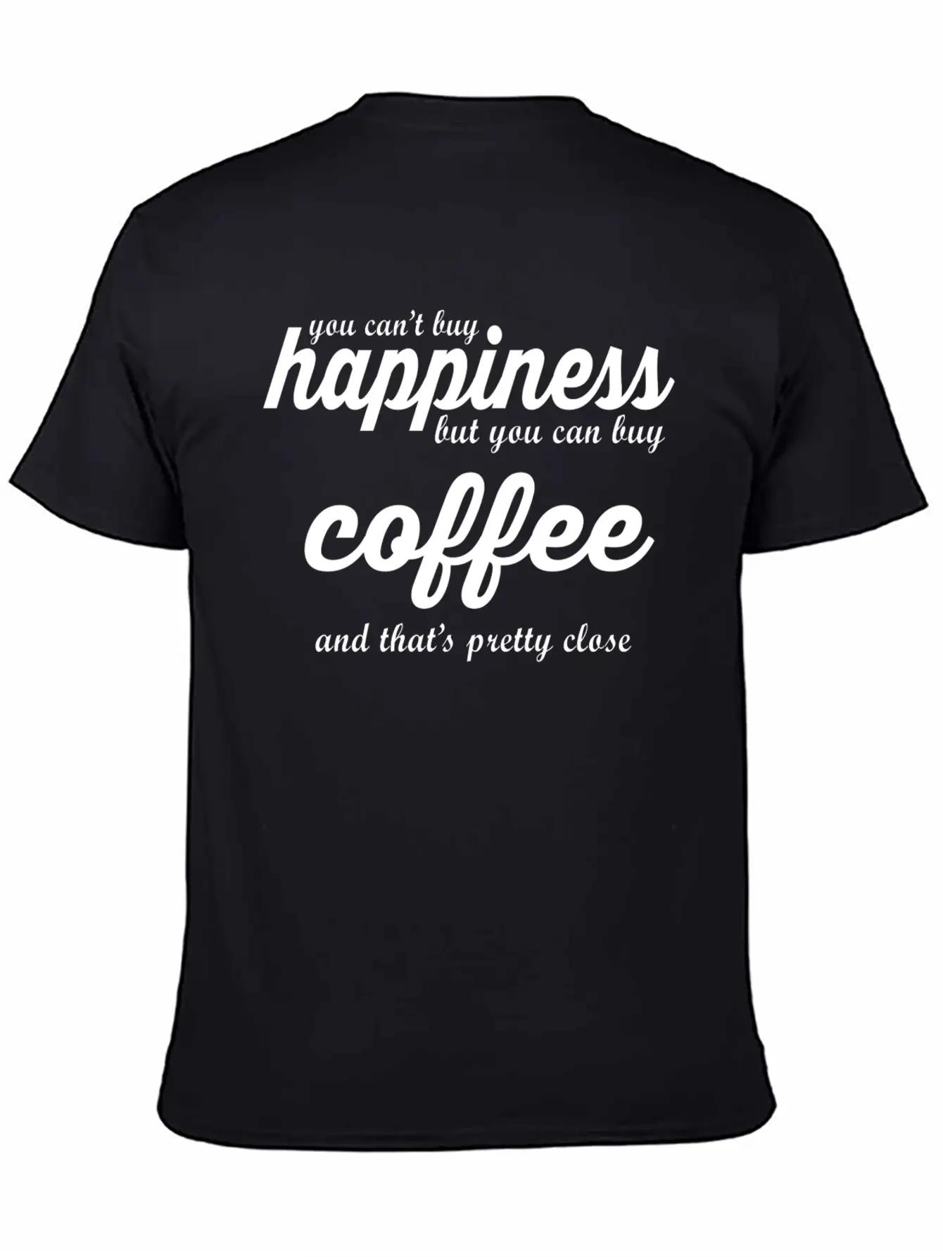 YOU CAN'T BUY HAPPINESS BUT YOU CAN BUY COFFE Essential Cotton Tee For Daily Outfits ¨C Unisex Style